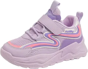 IWIHMIV Girl Tennis Shoes Toddler Athletic Sneakers Kids Comfortable Lightweight Casual Walking Shoes