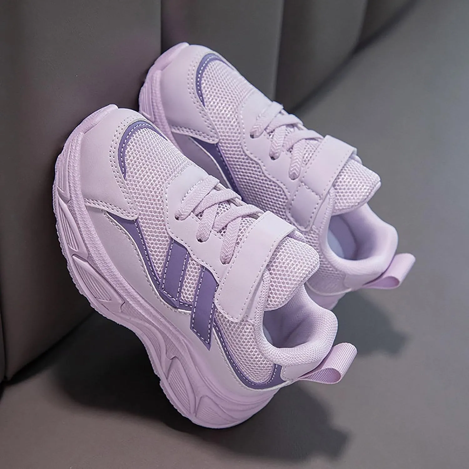 IWIHMIV Girls Tennis Shoes Boys Breathable Non Slip Sneakers Casual Running Non Slip Athletic Shoes for Toddler
