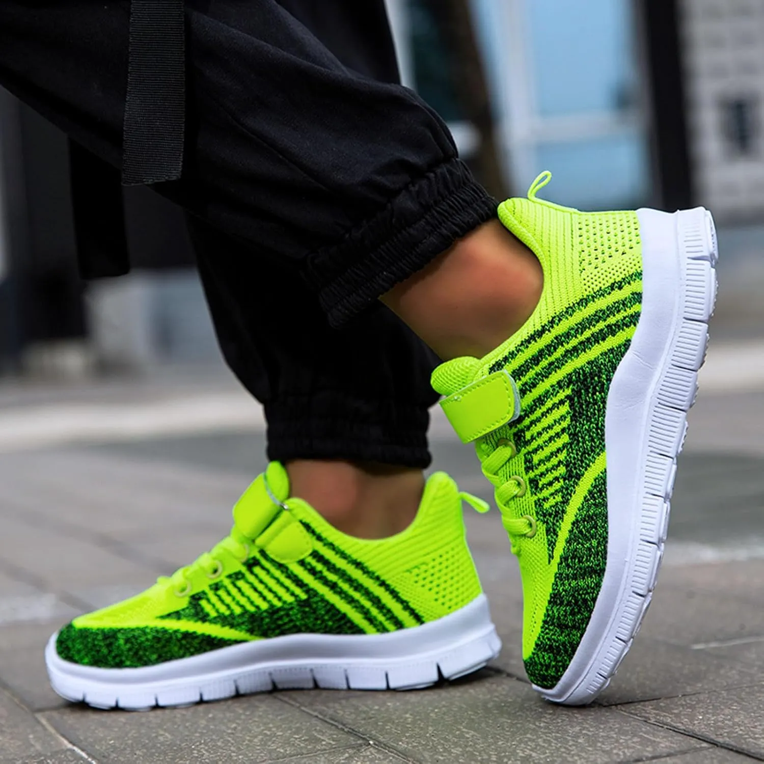 IWIHMIV Kids Running Shoes Toddler Boy Tennis Shoes Boys Girls Sneakers Kids Shoes Lightweight Breathable Athletic Tennis Shoes