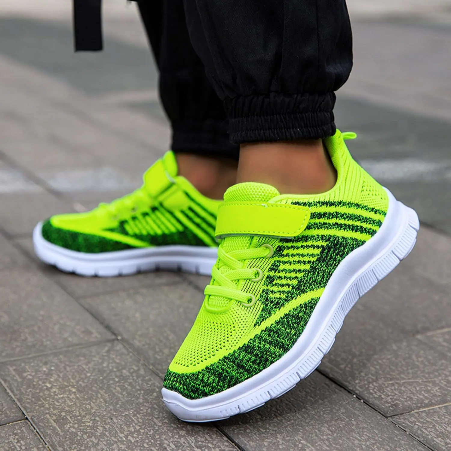 IWIHMIV Kids Running Shoes Toddler Boy Tennis Shoes Boys Girls Sneakers Kids Shoes Lightweight Breathable Athletic Tennis Shoes