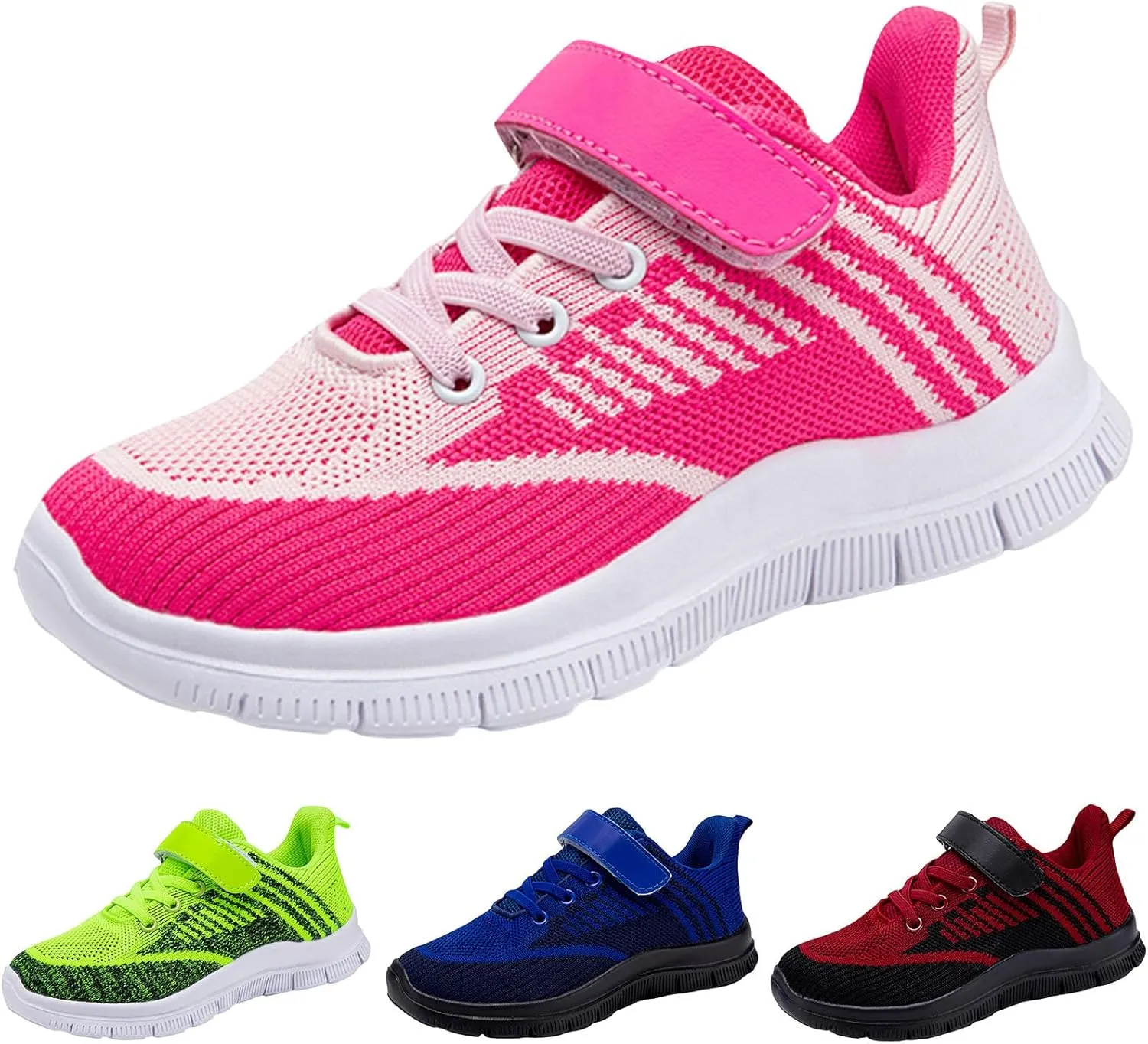IWIHMIV Kids Running Shoes Toddler Boy Tennis Shoes Boys Girls Sneakers Kids Shoes Lightweight Breathable Athletic Tennis Shoes