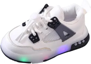 IWIHMIV Kids Walking Shoes Kids Sneakers Boys Girls Running Tennis Shoes Athletic Sports Casual Light Up Shoes for Kids