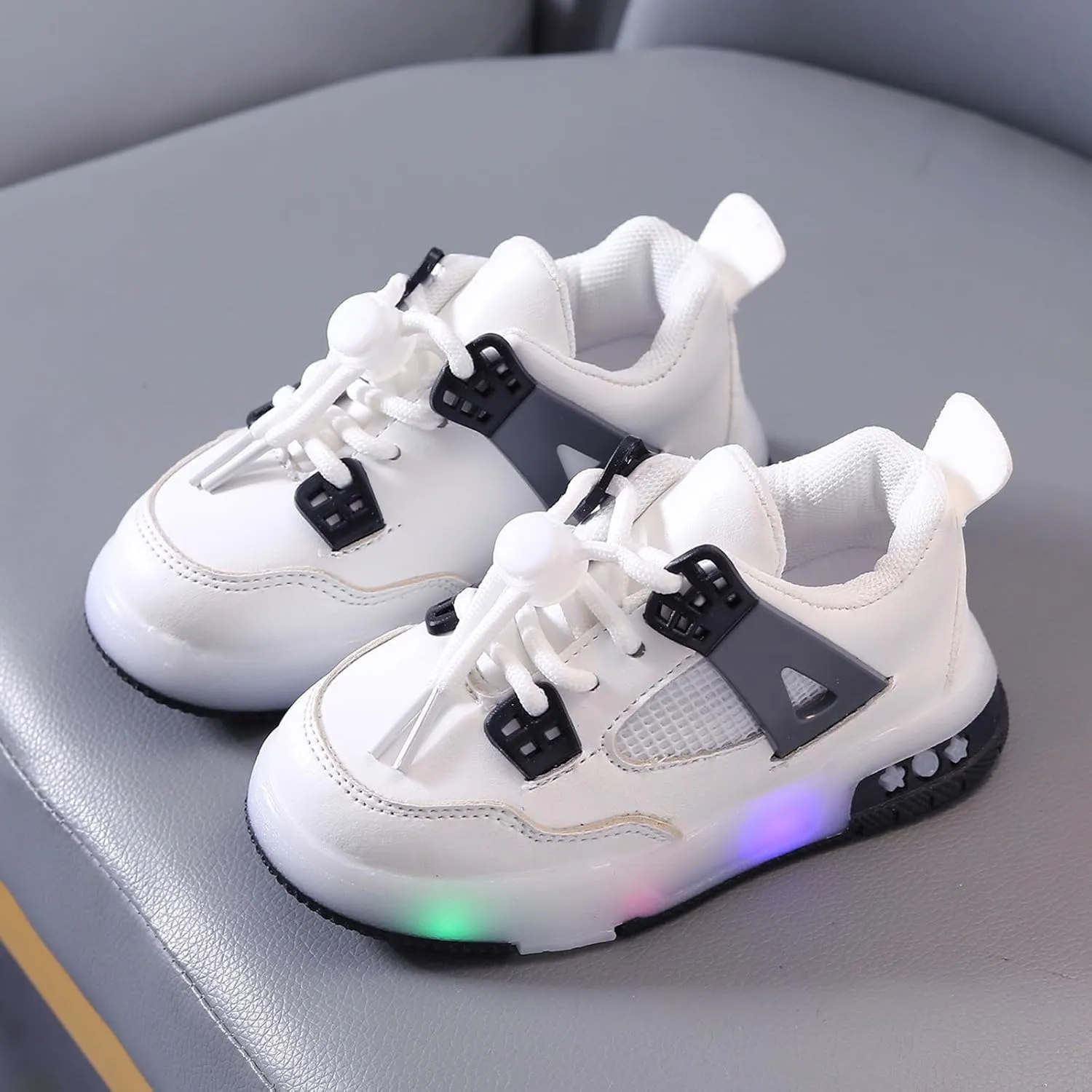 IWIHMIV Kids Walking Shoes Kids Sneakers Boys Girls Running Tennis Shoes Athletic Sports Casual Light Up Shoes for Kids