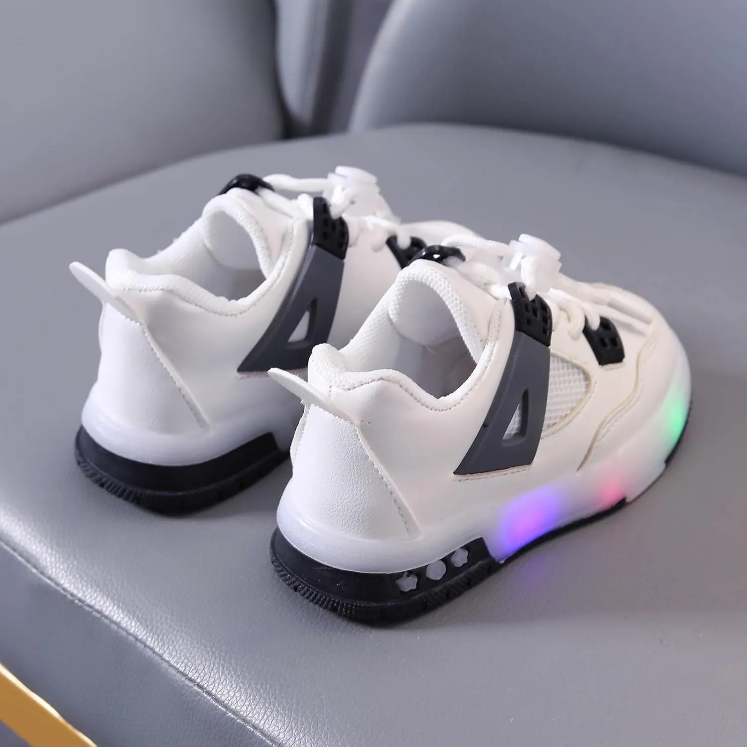 IWIHMIV Kids Walking Shoes Kids Sneakers Boys Girls Running Tennis Shoes Athletic Sports Casual Light Up Shoes for Kids
