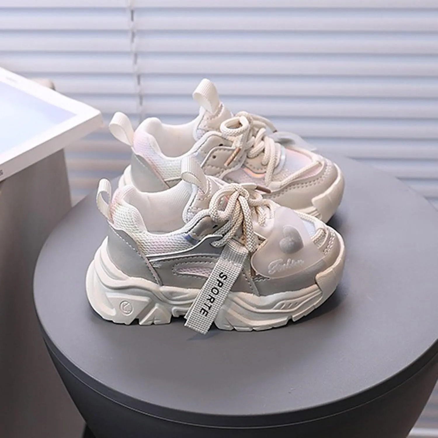 IWIHMIV Running Shoes for Girls Kids Sneakers for Boys Toddler Breathable Athletic Tennis Shoes Lightweight Comfy Walking Shoes