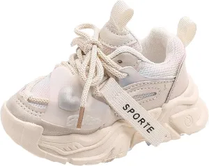IWIHMIV Running Shoes for Girls Kids Sneakers for Boys Toddler Breathable Athletic Tennis Shoes Lightweight Comfy Walking Shoes
