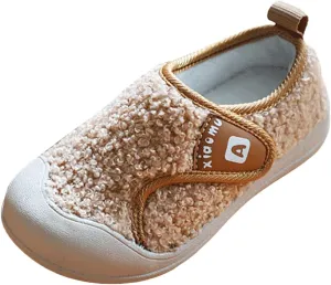 IWIHMIV Toddler Slip On Shoes Boy Sneakers Kids Running Shoes Winter Girls Lightweight Outdoor Sports Athletic Tennis Shoes