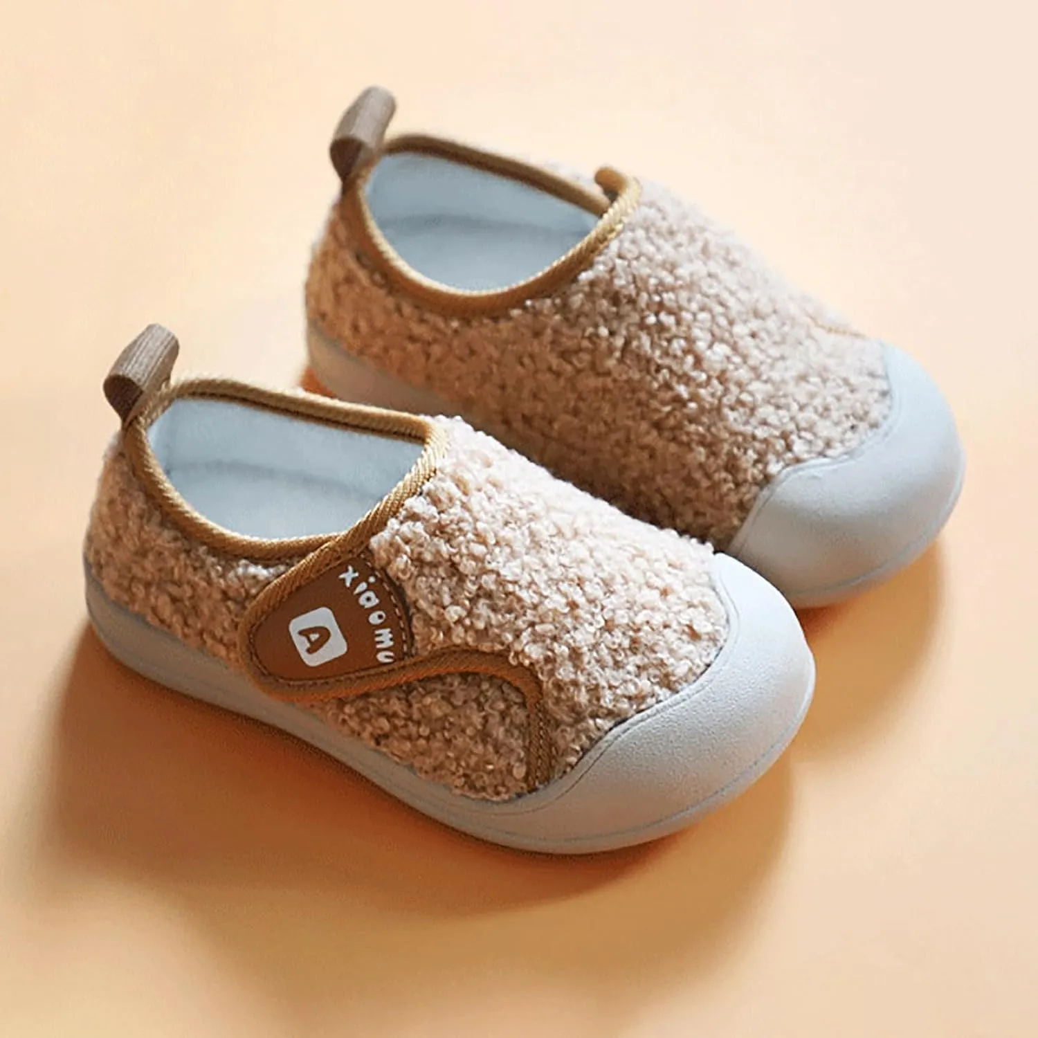 IWIHMIV Toddler Slip On Shoes Boy Sneakers Kids Running Shoes Winter Girls Lightweight Outdoor Sports Athletic Tennis Shoes