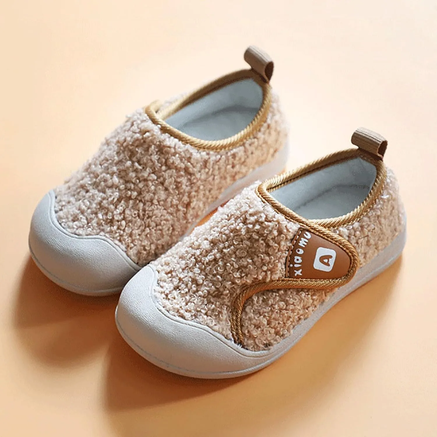 IWIHMIV Toddler Slip On Shoes Boy Sneakers Kids Running Shoes Winter Girls Lightweight Outdoor Sports Athletic Tennis Shoes