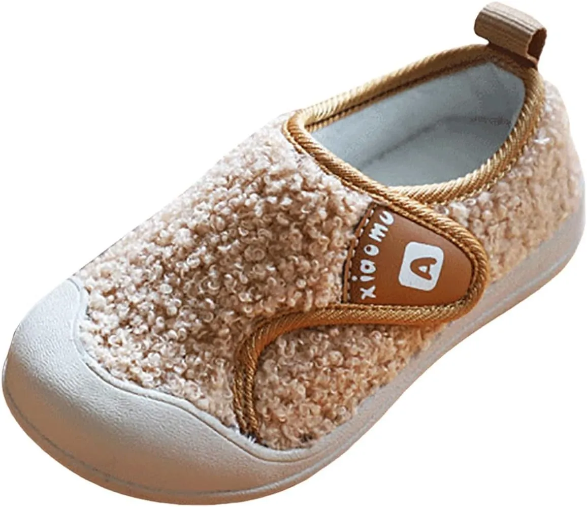 IWIHMIV Toddler Slip On Shoes Boy Sneakers Kids Running Shoes Winter Girls Lightweight Outdoor Sports Athletic Tennis Shoes