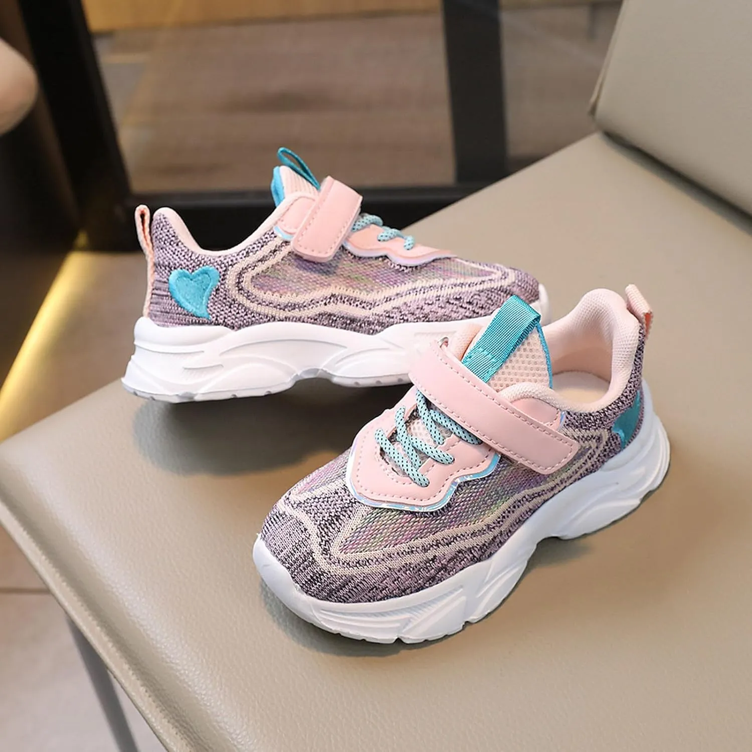 IWIHMIV Toddler Sneaker Boys Slip On Shoes Girls Shoes Lightweight Breathable Comfortable Sport Walking Running Tennis Sneakers