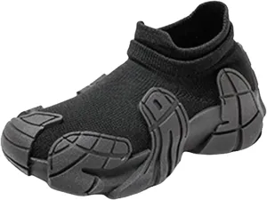 IWIHMIV Toddler Tennis Shoes Boys Girls Slip On Sneakers Girls Breathable Sneakers Walking Running Athletic Shoes