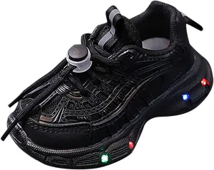 IWIHMIV Toddler Tennis Shoes Boys Toddler Boy Sneakers Shoes for Boys Girls Kids Light Up Tennis Sports Athletic Running Sneakers