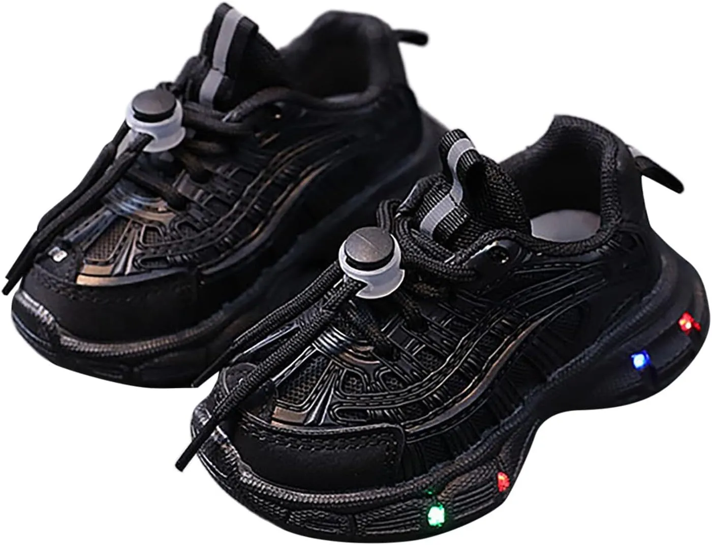 IWIHMIV Toddler Tennis Shoes Boys Toddler Boy Sneakers Shoes for Boys Girls Kids Light Up Tennis Sports Athletic Running Sneakers