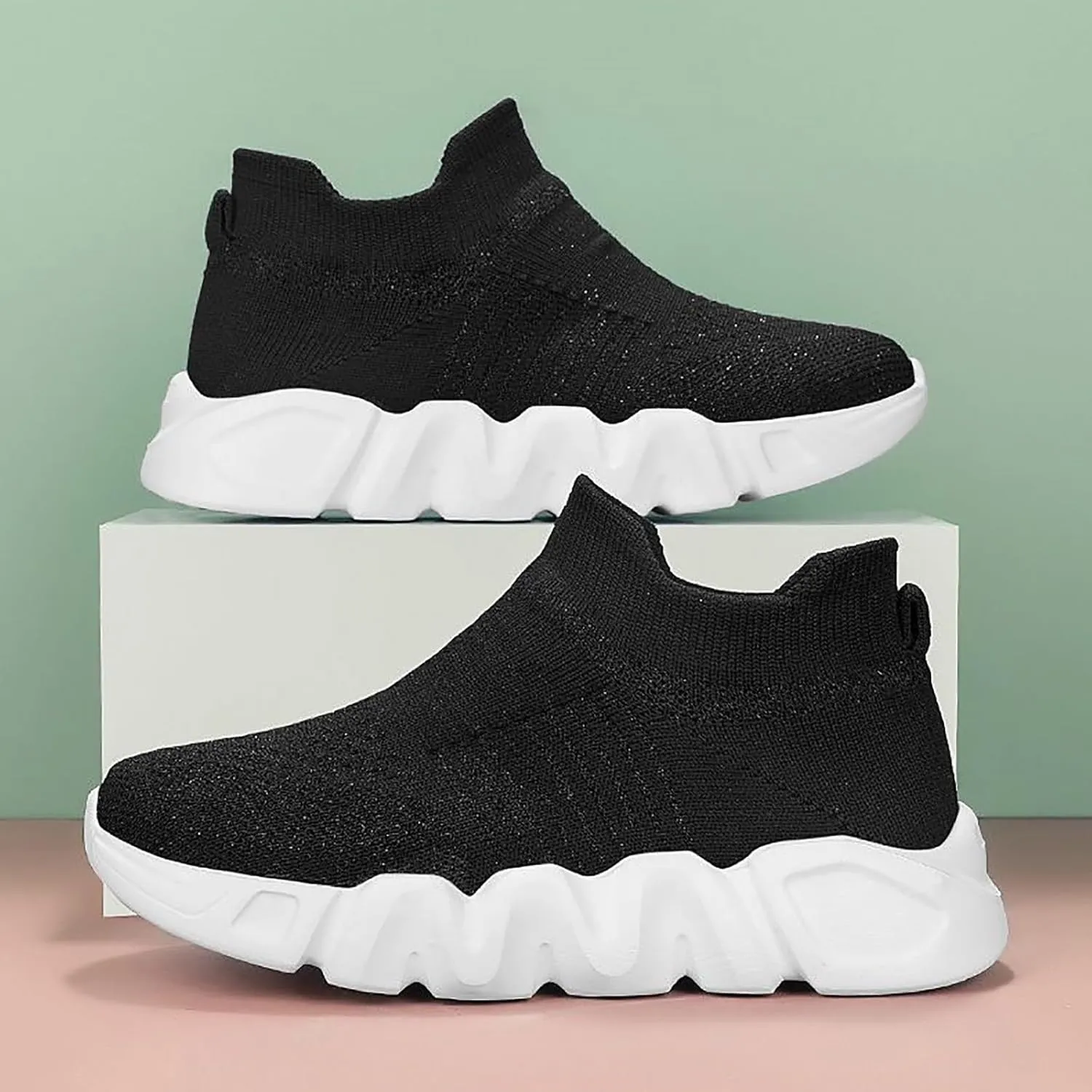 IWIHMIV Toddler Walking Shoes Girls Sneakers Breathable Boys Girls Running Shoes Tennis Lightweight Casual Sneakers