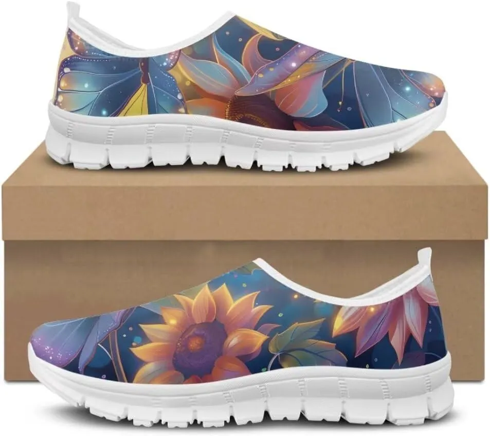 Jeiento Slip-On Loafers for Women Lady Non Slip Travel Walking Flat Shoes Casual Shoes Non Slip Dressy Shoes Play Fashion Sneaker