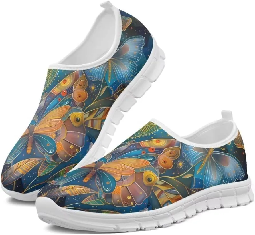 Jeiento Slip-On Loafers for Women Lady Non Slip Travel Walking Flat Shoes Casual Shoes Non Slip Dressy Shoes Play Fashion Sneaker