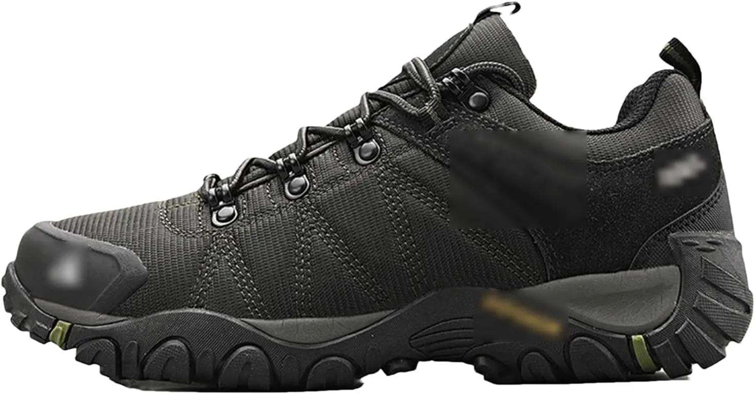 Kelsiop Men's Hiking Shoes Mesh Breathable Anti-Slip Outdoor Sports Shoes Rock Climbing Hiking Hunting Boots