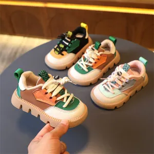 Kids Pu Leather Comfortable Soft Sneakers