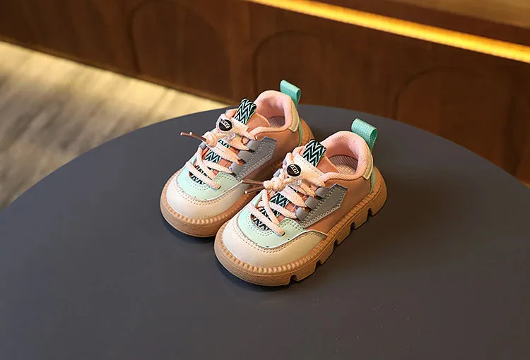 Kids Pu Leather Comfortable Soft Sneakers
