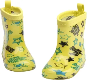 Kids Rain Boots, Toddler Girls & Boys Rain Boots Waterproof Water Shoes Non-slip Mud Boot with Non Slip Bottom