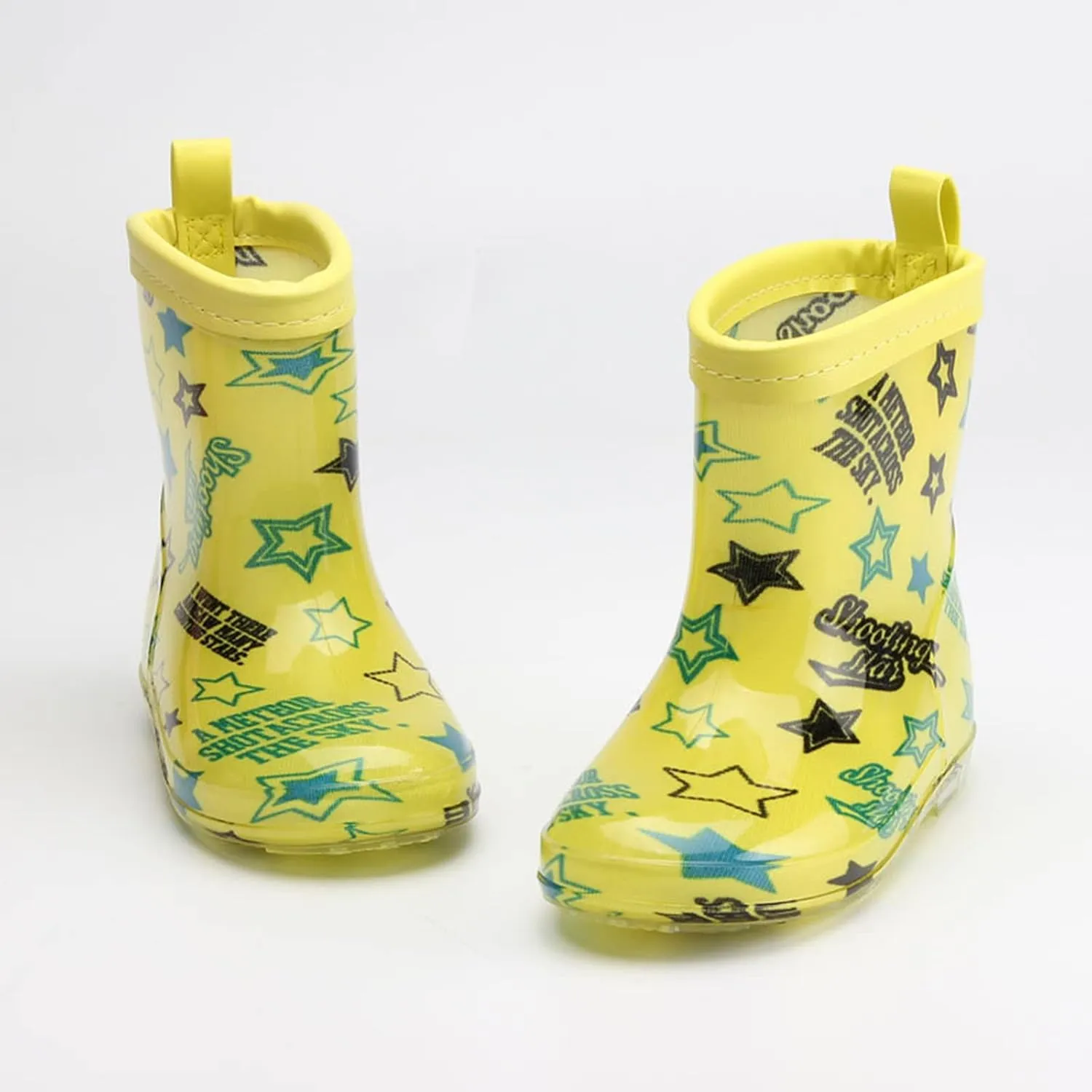 Kids Rain Boots, Toddler Girls & Boys Rain Boots Waterproof Water Shoes Non-slip Mud Boot with Non Slip Bottom
