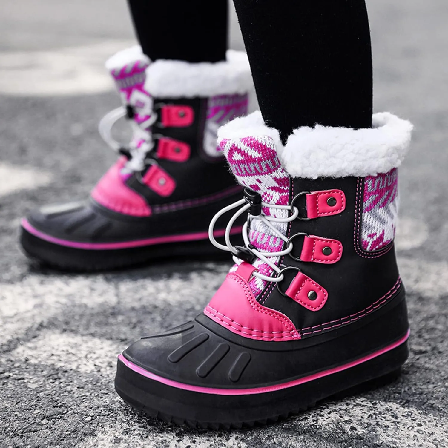 Kids Shoes Snow Boots Girls Boys OutdoorBoots Warm Boots With Cotton Snow Boots High Heel Boots Leather Boots for Kids