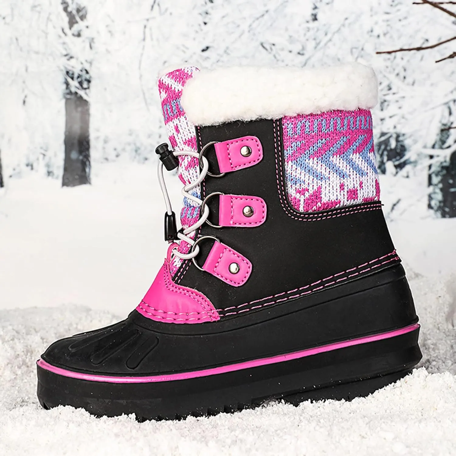 Kids Shoes Snow Boots Girls Boys OutdoorBoots Warm Boots With Cotton Snow Boots High Heel Boots Leather Boots for Kids