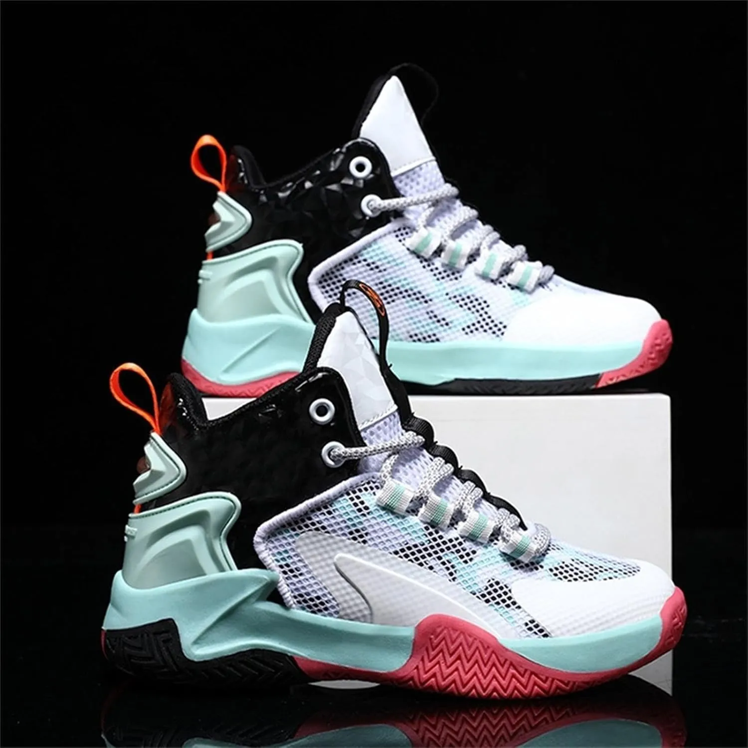 Kids Sport Sneakers Girls Basketball Comfort Running Walking Athletic Lace Mid Ankle Lightweight Shoes for Boys