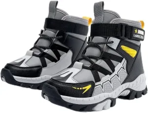 Kids Water Resistant Hiking Boots,Girls Boys High Top Hiking Boots with Steel Buckle Non-Slip,Boys Girls Outdoor Warm Winter Snow Boots suitable for Outdoor Adventure and Trekking