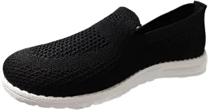 Ladies Flyweaving Mesh Sports Casual Socks Shoes Breathable Plus Size Lightweight Running Women's Air 1 Low Casual Shoes Mesh
