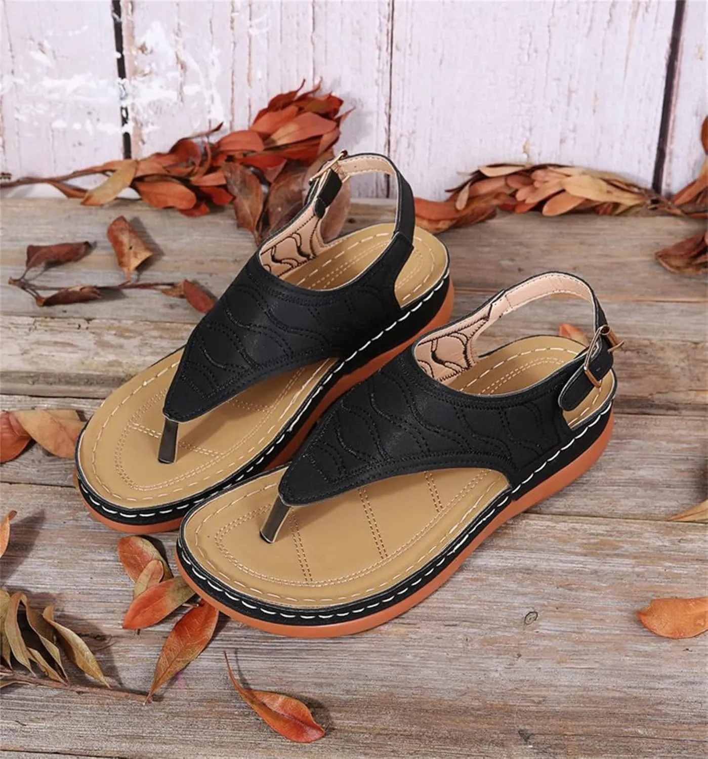 Ladmiple Orthotic Dress Sandals For Women With Arch Support Orthopedic Flip Flops Summer Comfortable Walking Slides