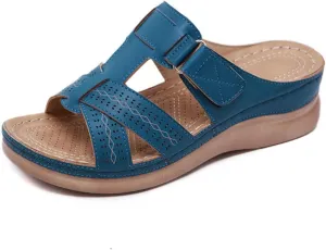 Ladmiple Women's Sandals Comfortable With Arch Support Orthotic Flips Flops for Flat feet Plantar Fasciitis Orthopedic Slides