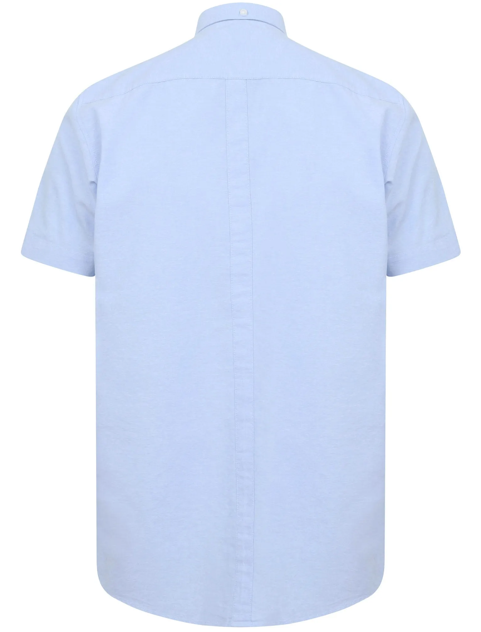 Lisburn Short Sleeve Cotton Shirt In Oxford Blue - Le Shark