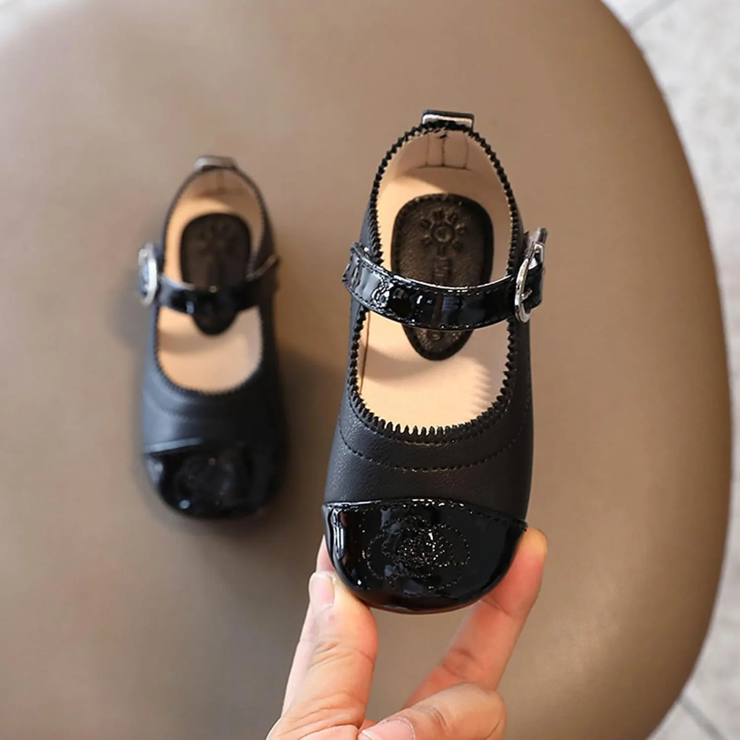Little Girls Dress Shoes Ballerina Ballet Flat Toddler Kids Mary Jane for Wedding Part Kids School Shoes