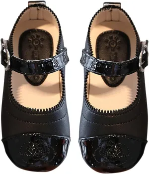 Little Girls Dress Shoes Ballerina Ballet Flat Toddler Kids Mary Jane for Wedding Part Kids School Shoes