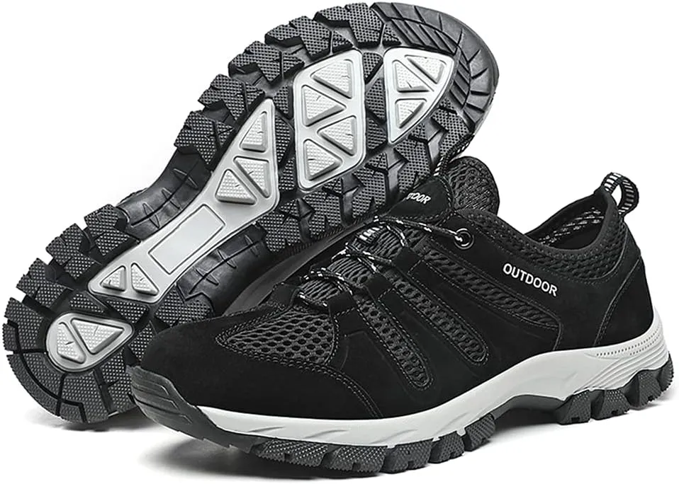LLTMALL Men's Climbing Trekking Sneakers Outdoor Backpacking Camping Shoes