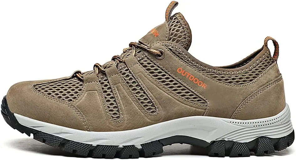 LLTMALL Men's Climbing Trekking Sneakers Outdoor Backpacking Camping Shoes