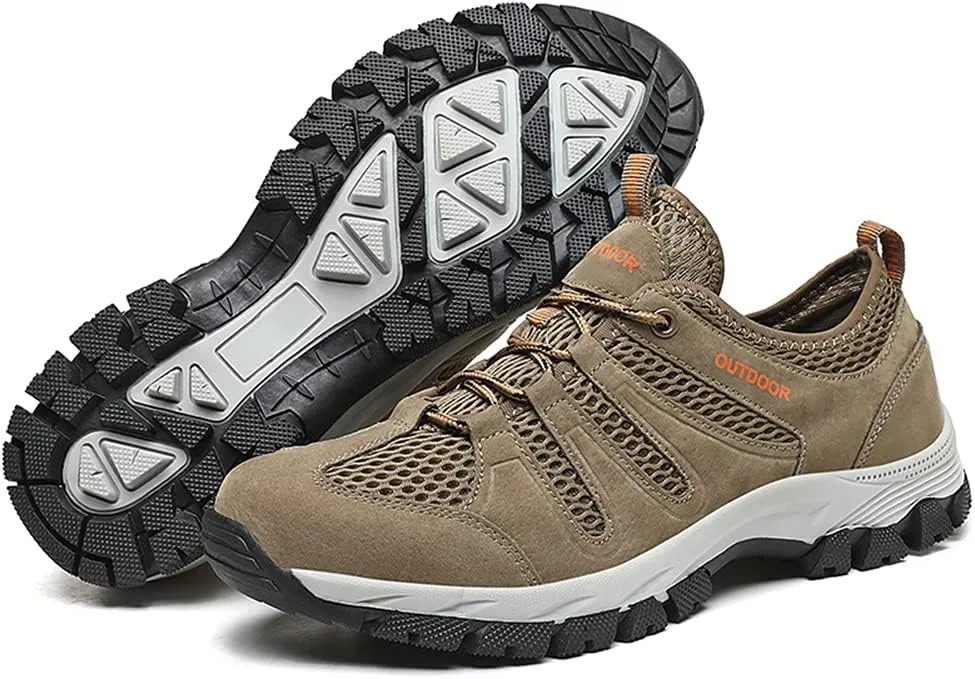 LLTMALL Men's Climbing Trekking Sneakers Outdoor Backpacking Camping Shoes
