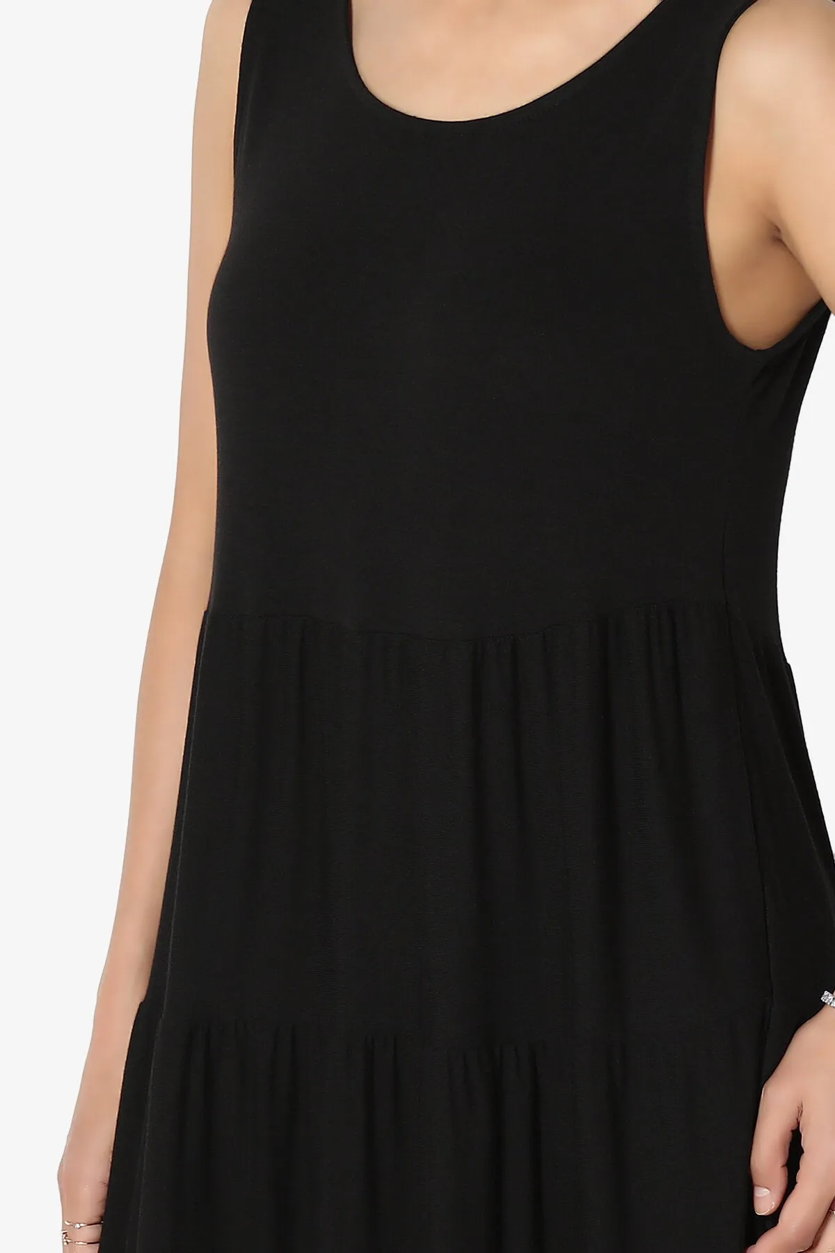 Macie Sleeveless Tiered Long Maxi Dress PLUS
