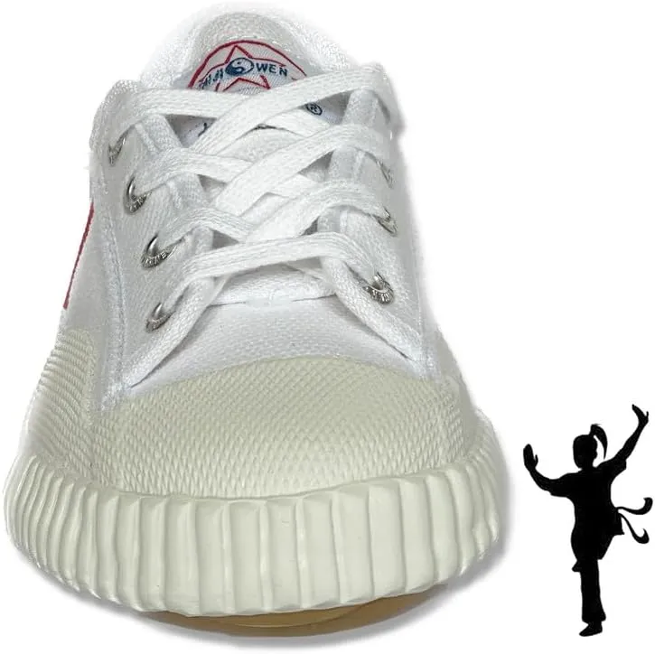 Martial Arts Shoes Low Top Canvas Shoes for Parkour Kung Fu, Rubber Sole Fashion Sneakers for Indoor/Outdoor Activities