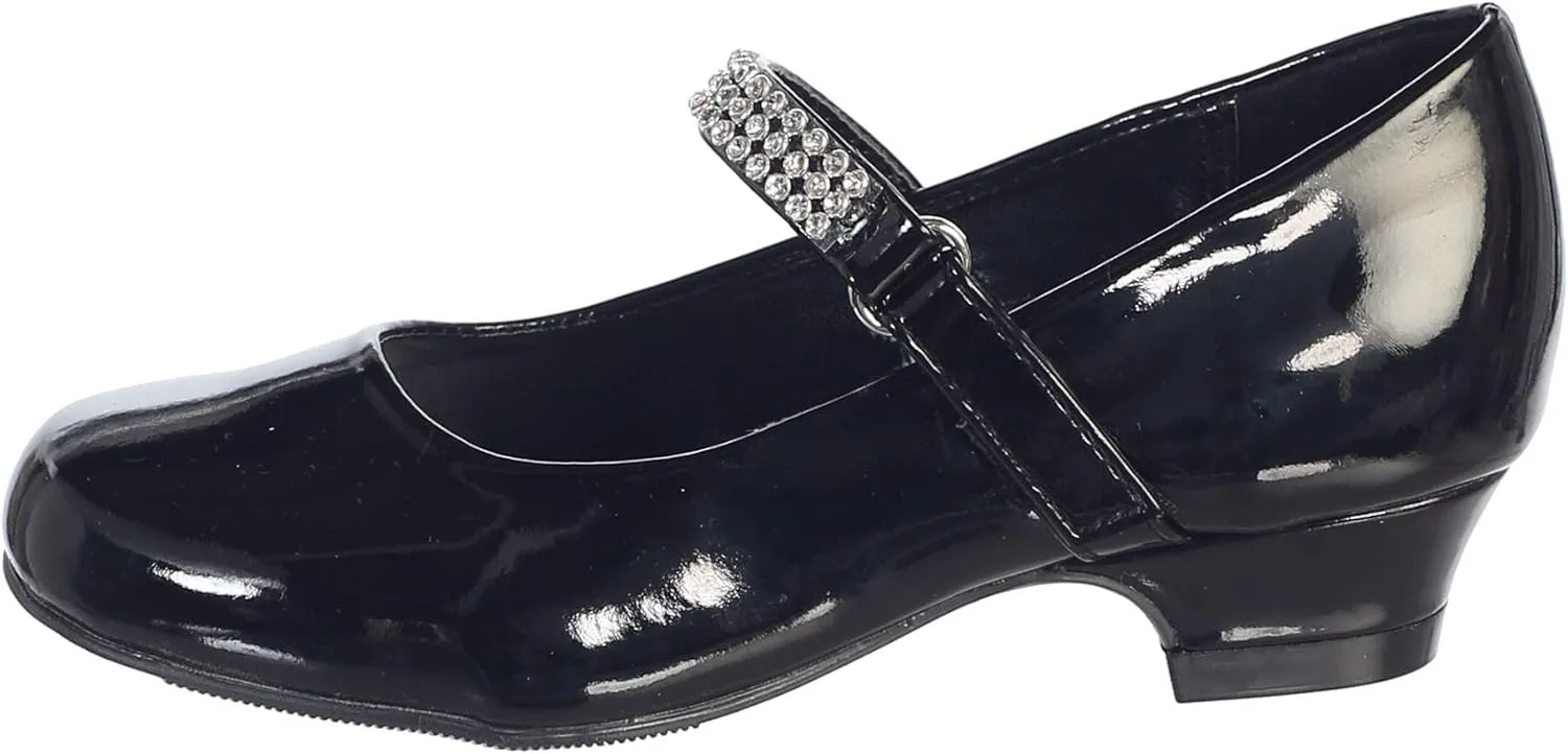 Mary Jane Shoes for Girls Dress Shoes Flower Girl Heels for Church Wedding Easter Christmas Zapatillas para Ni?as de Vestir