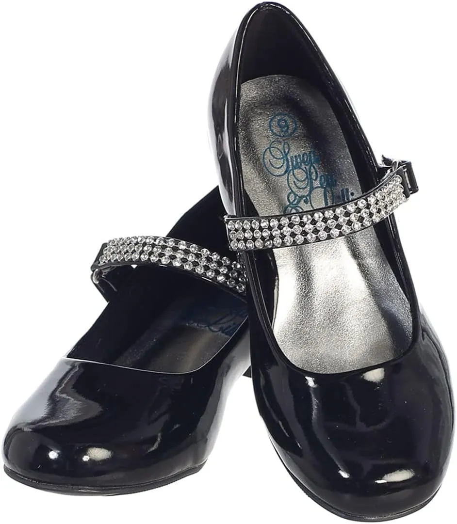 Mary Jane Shoes for Girls Dress Shoes Flower Girl Heels for Church Wedding Easter Christmas Zapatillas para Ni?as de Vestir