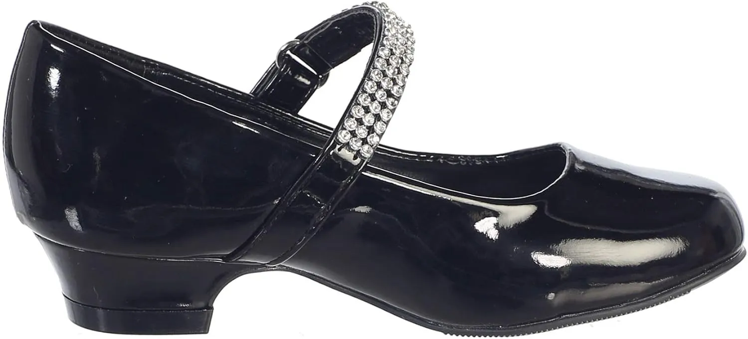 Mary Jane Shoes for Girls Dress Shoes Flower Girl Heels for Church Wedding Easter Christmas Zapatillas para Ni?as de Vestir