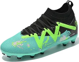 MDPCX Men's and Women's Football Shoes Non-Slip Shoes Professional high-top Breathable Non-Slip Sports Football Shoes Outdoor Indoor TF/AG