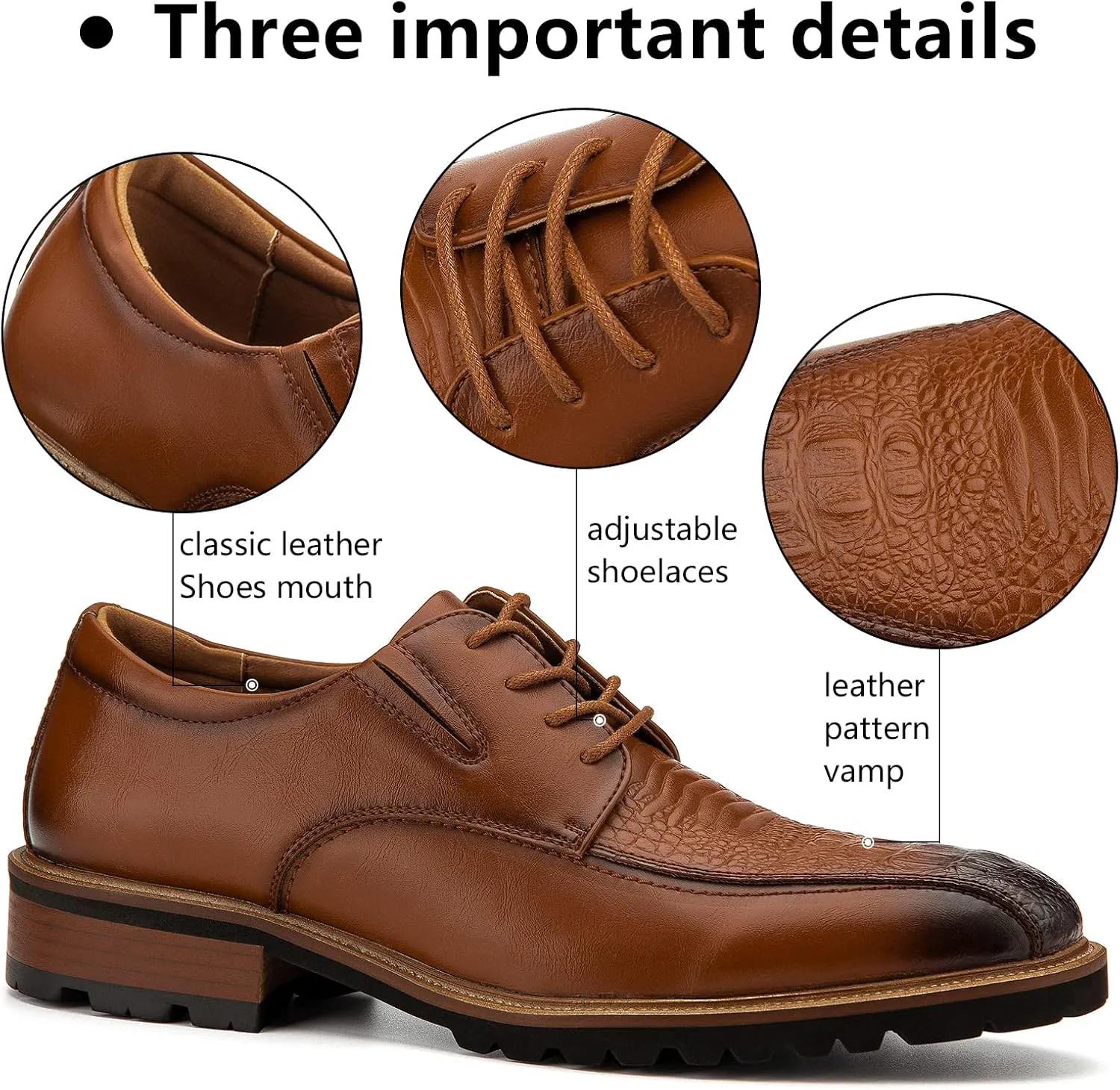 Meijiana Men's Oxfords Luxury Oxford Shoes for Men Business Casual Shoes Men's Lace-up Fashion Shoes