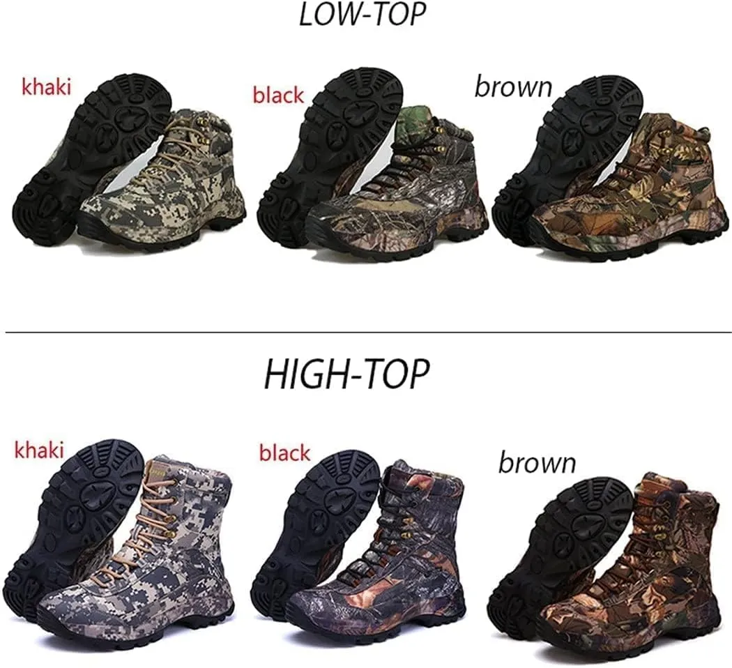 Men Outdoor Travel Mountain Climbing Hunting Boots, Professional Waterproof Breathable Hiking Boots