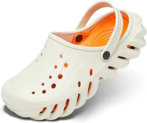 Men's and Women's Arch Support Clogs Garden Shoes Slip-on Outdoor Beach Slippers with Removable Cushion Footbed