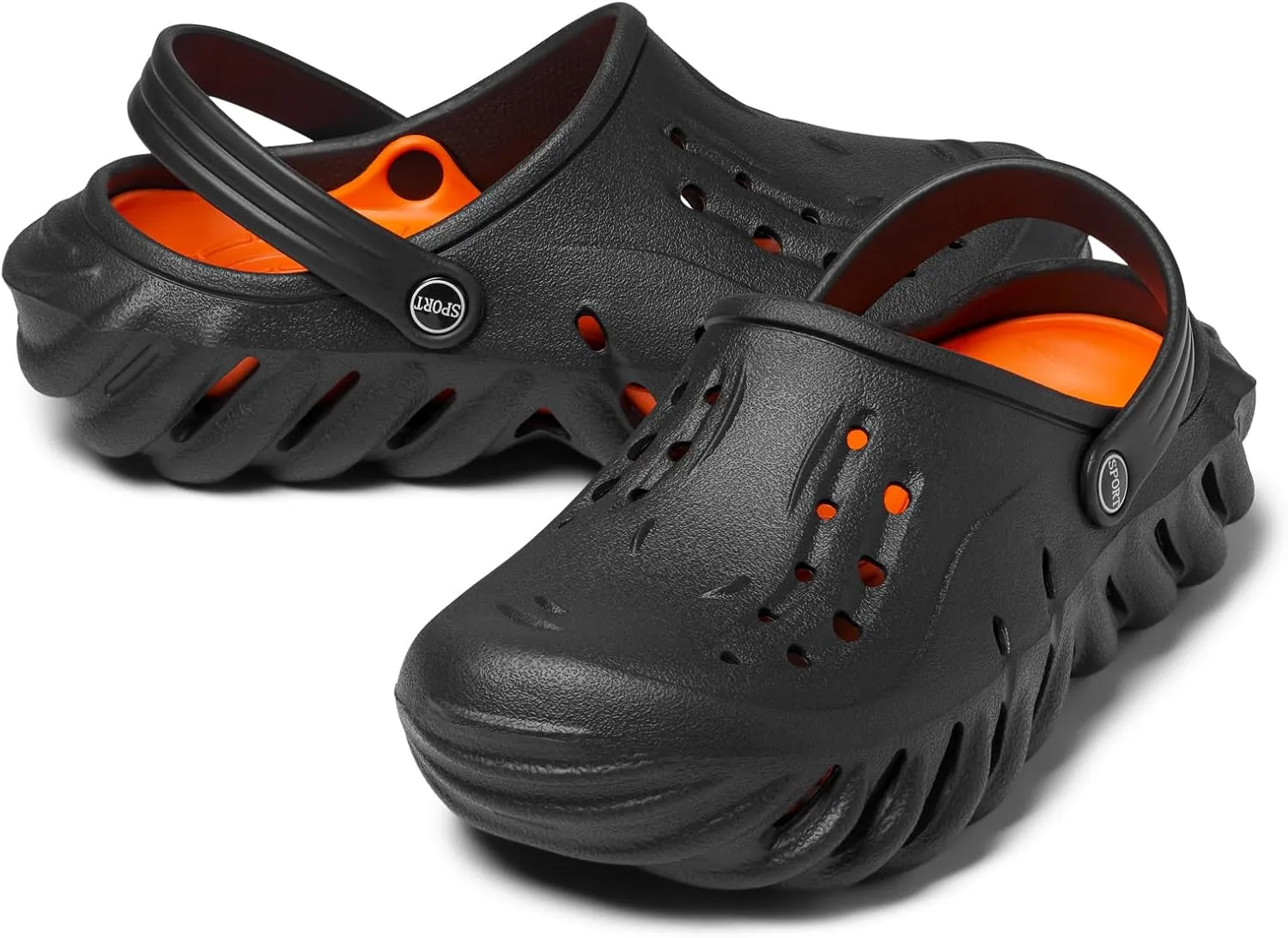 Men's and Women's Arch Support Clogs Garden Shoes Slip-on Outdoor Beach Slippers with Removable Cushion Footbed