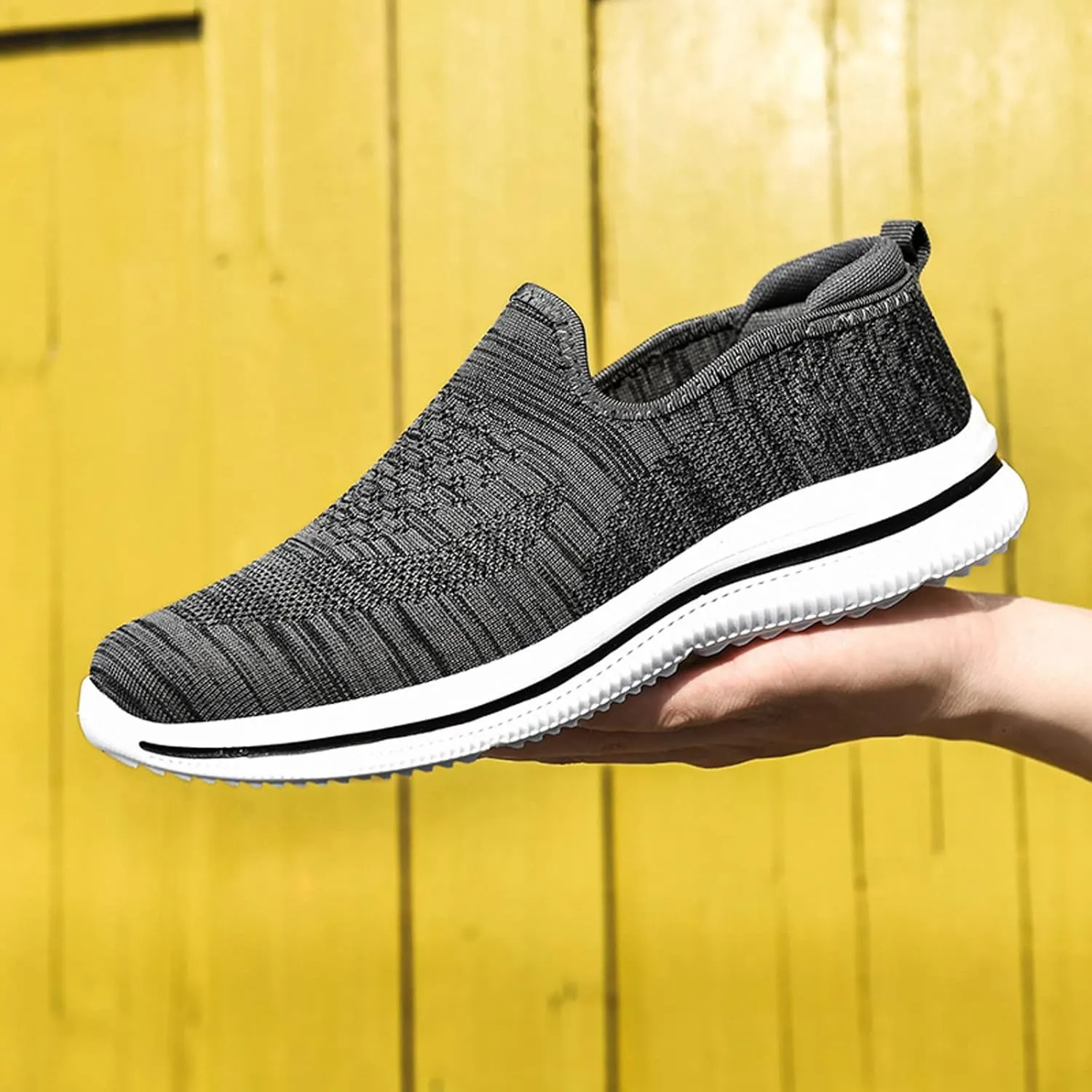 Men's Breathable Loafers Men's Casual Non-Slip Walking Shoes Slip On Comfortable Non-Slip Lightweight Casual Shoes